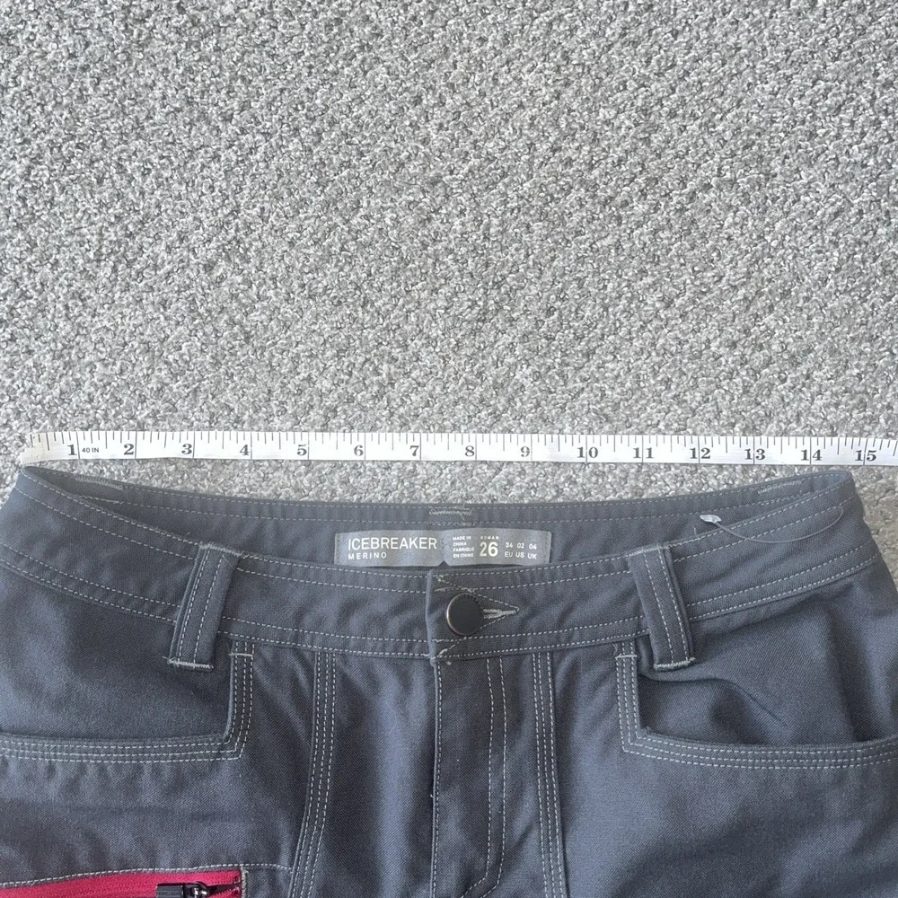 Women's Merino Wool Icebreaker Shorts. Size‎ 26/28z Gray